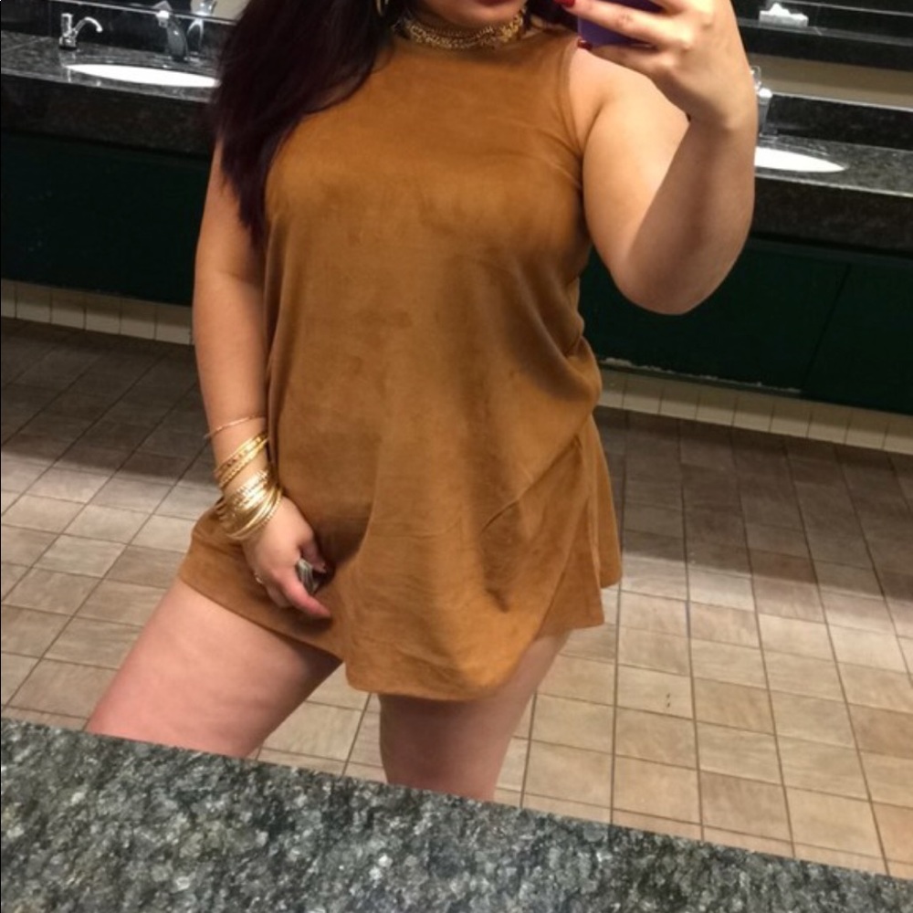 Forever 21 suede mini dress